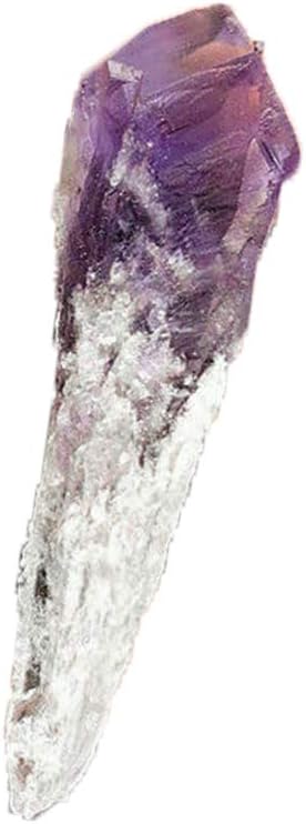 Acxico 1Pcs Natural Raw Amethyst Quartz Crystal Cluster Healing Crystal Wand Specimen Decor Home Decoration