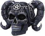 Nemesis Now Drop Dead Gorgeous Solve and Coagula Figurine, Baphomet Doll Skull Ornament, Female Black Skull Figurine, Cast in The Finest Resin, Expertly Hand-Painted, 20.5cm