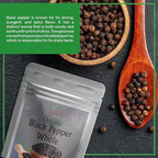 Jiva Organics Organic Whole Black Peppercorns 1 Pound - Pepper, Premium Grade for Grinder Refill