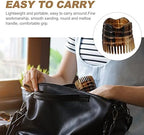 Dandruff Comb Scalp Massager Tool, Natural Bull Horn Scalp Massage Comb Hair Growth, Head Massager Stimulator Exfoliator Shampoo Brush for Women Hair Care（Random Styles）