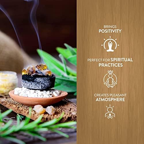 HEM Copal Incense Resin for Charcoal Burning Tablets | Gift Set - 30gm - A Pure, Aromatic Resin Designed for Relaxation and Meditation. Ideal for Cleansing Spaces and Enhancing Spiritual practices.