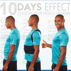 Selbite Posture Corrector for Men and Women - Back Brace for Upper and Lower Body Support - Adjustable Straightener with Pain Relief and Muscle Memory (Large)