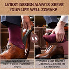 ZOMAKE Long Shoe Horn for Seniors Men,Metal Shoehorn Long handle for Boots, Shoe Spoon Helper