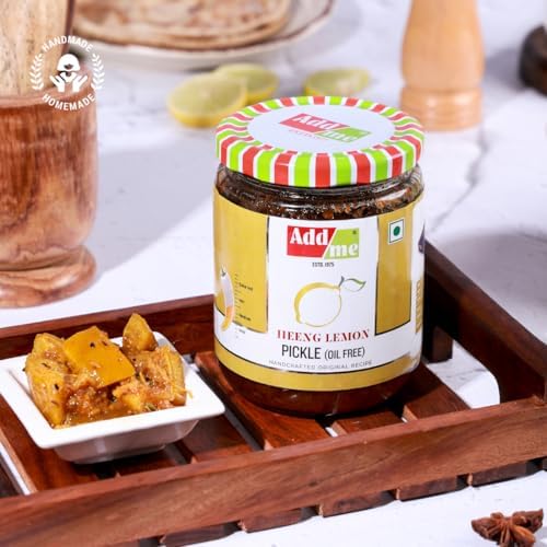 Add me Lemon Pickle Without Oil Sweet and Sour Lime Pickles with mild Hing - 500g nimbu ka heeng achar Homemade Recipe & Taste