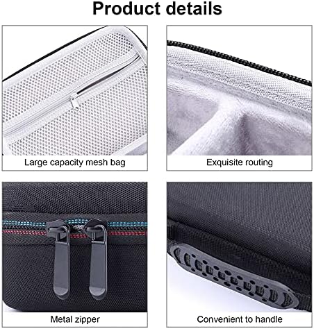 LinMei Hard Travel Case Compatible with Philips Norelco Multigroom Series 3000 5000 7000 MG3750 MG5750/49 MG7750/49 Men's Electric Shaver and Attachments Razor Storage Bag Organizer