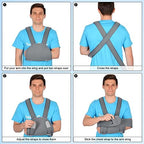 supregear Arm Sling Shoulder Immobilizer for Women & Men, Adjustable Breathable Support Brace for Rotator Cuff, Fracture, Dislocation & Post-Op Recovery, Left or Right Arm