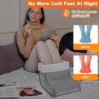 CYFIE Foot Warmer Under Desk - Electric Heating Pad for Women Men, Feet Warmers with 10 Heat & 3 Timer Settings, Auto Shut-Off, Washable Winter Christmas Gifts for Home Office