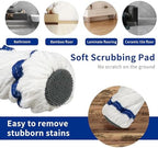 Silkyhose Self-Wringing Twist Mop Cotton Rotating Dry & Wet Mops with Long Handled for Floor Cleaning Kitchen Bathroom Hardwood Vinyl Tile Laminate Household Office