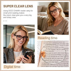 OCCI CHIARI Stylish 2.75 Reading Glasses for Women Retro Cateye Readers Clear Lighter Eyeglasses (1.0 1.25 1.5 1.75 2.0 2.25 2.5 2.75 3.0 3.5 4.0 5.0 6.0)
