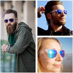Full Reader Sunglasses Women Men, Womens Mens Reading Sun Glasses Mirroed Pink Blue Lenses Outdoor Not Bifocal Mirrored Purple, 1.0