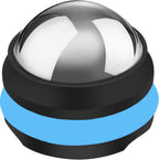 Cold Massage Roller Ball, Stainless Steel Massage Ball for Cold & Heat Therapy Relief, Roller for Muscles Deep Tissue, Free Rolling Removable Gel Ball for Pain Relief