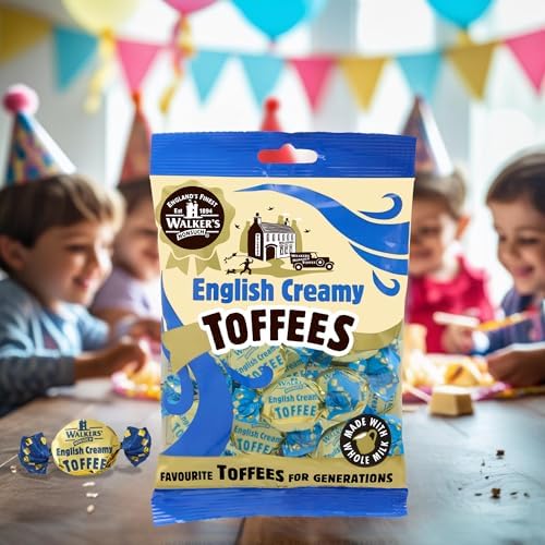 Walkers' Nonsuch English Creamy Toffees | with Whole Milk & Butter | Imported from UK | Traditional British Sweets | Classic English Toffee | 5.29 Oz (Pack of 2)
