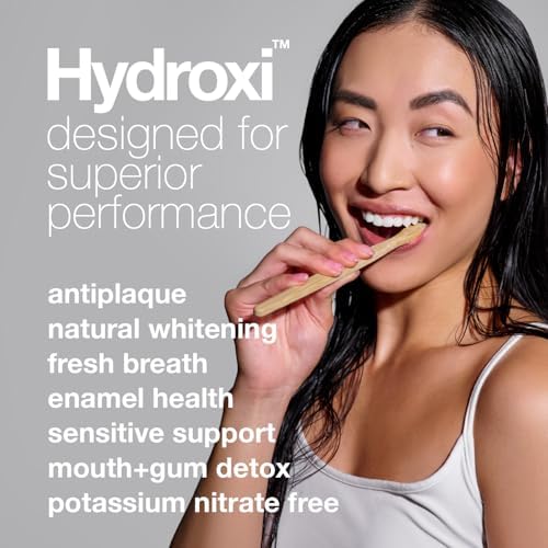 Davids Hydroxi Fluoride Free Nano Hydroxyapatite Toothpaste for Remineralizing, Sensitive Support, Whitening, Antiplaque, SLS Free, Natural Peppermint, 5.25oz, Made in USA
