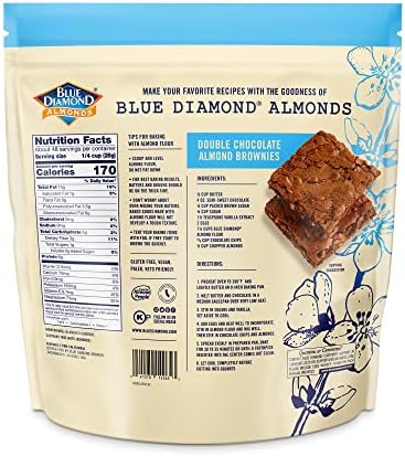 Blue Diamond Almonds Almond Flour, Gluten Free, Blanched, Finely Sifted, 48 oz