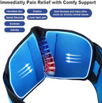 T TIMTAKBO Lumbar Support Belt,Back Brace for Men Lower Back Pain Women,Decompression Lower Back Support Belt for Herniated Disk,Sciatica,Scoliosis,Discectomy（Black-SM