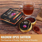 5Senses Kashmir Mongra Saffron | Azafran | Magnum Opus | Premium Grade A Saffron Threads | Whole Red Gold Spice | Single Origin, Non-GMO, Fairtrade, Gluten-Free, Vegan, Plastic Neutral (0.035oz/1g)