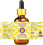 Deve Herbes Pure Citronella Essential Oil (Cymbopogon nardus) with Glass Dropper Steam Distilled 5ml (0.16 oz)
