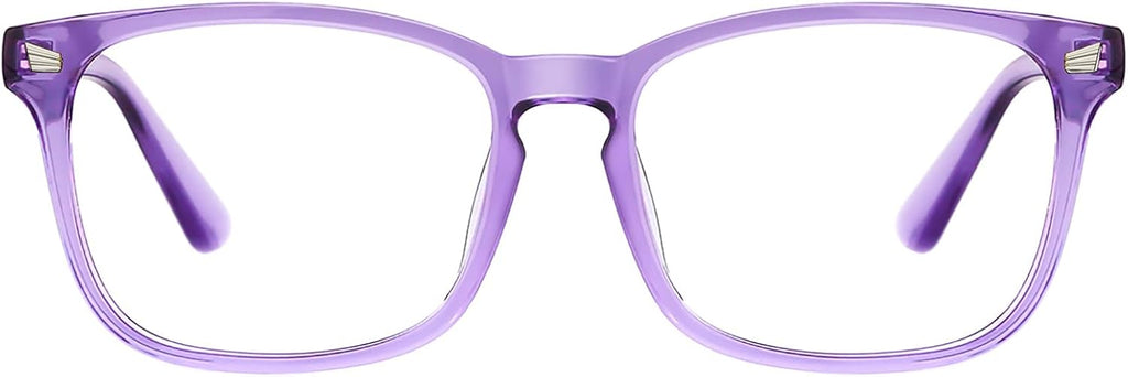 TIJN Blue Light Blocking Glasses for Women Men Square Frame Nerd Eyeglasses Anti Blue Ray Computer Screen Glasses