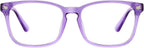 TIJN Blue Light Blocking Glasses for Women Men Square Frame Nerd Eyeglasses Anti Blue Ray Computer Screen Glasses