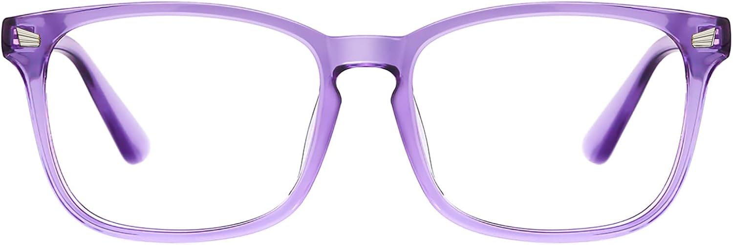 TIJN Blue Light Blocking Glasses for Women Men Square Frame Nerd Eyeglasses Anti Blue Ray Computer Screen Glasses