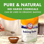 ARM & HAMMER Baking Soda, Multi-Purpose 100% Pure Sodium Bicarbonate Powder for Cooking, Baking, Cleaning, Laundry, Deodorizing, DIY & More, 2.7 Lbs