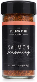 Fulton Fish Market Salmon Seasoning Sweet & Smoky Spice Blend for Grilled, Baked or Pan-Seared Fish, Custom Seafood Rub, 2.5 oz