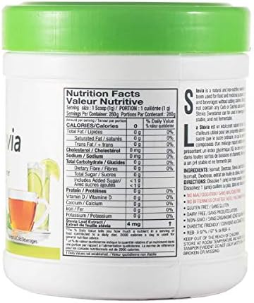 Rite Stevia Powder Concentrate, 9.8 oz – Raw Green Leaf Naturally Sweet Pure White 0 Carb Zero Calorie Sweetener Powdered Sugar Substitute for Diabetics, Keto Baking, Mixing Drinks & Smoothies