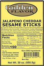 Golden Flavor - Jalapeno Cheddar Sesame Sticks - 30oz bags (2 Pack)