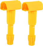 2pcs Detachable Mop Head Clamp Floor Mop Replacement Holder Head Clip for Easy Maintenance Compatible with Tile and Laminate Floors