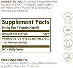 Solgar Vitamin D3 (Cholecalciferol) 55 mcg (2200 IU), 50 Vegetable Capsules - Helps Maintain Healthy Bones & Teeth - Immune System Support - Non-GMO, Gluten Free, Dairy Free, Kosher - 50 Servings