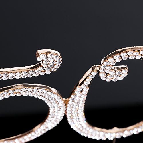 50 Cake Topper | Premium Bling Rhinestone Diamond Gems | 50th Birthday or Anniversary Party Decoration Ideas | Quality Metal Alloy | Perfect Keepsake