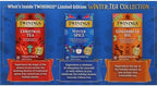 Twinings Winter Tea Collection, Limited Edition Holiday Gift Box, 20 Count (Pack of 3), Includes Christmas Tea, Winter Spice, and Gingerbread Joy, Enjoy Hot or Iced, 60 Teabags