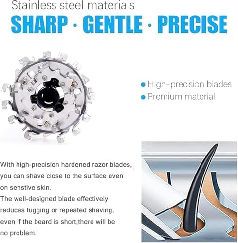 6 Pack HQ9 Replacement Shaver Heads Compatible with Philips Norelco, HQ9 Replacement Blades for Philips Electric Shaving HQ8120, HQ8140, HQ8142