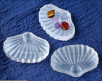Erliway Natural Selenite Seashell 2.75" Large Selenite Quartz Crystal Seashell Healing Stone Carved Ornaments for Cleansing Protection Reiki Spiritual Healing Home Decor