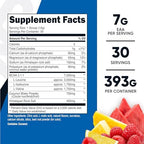 Nutricost BCAA + Hydration Powder (Fruit Punch) 30 Servings - Branched Chain Amino Acids with Hydration Complex - Gluten-Free, Non-GMO