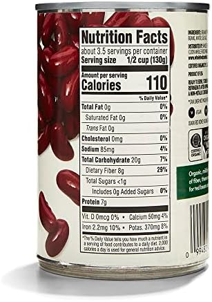 365 by Whole Foods Market, Organic Dark Red Kidney Beans, 15.5 Ounce (Pack of 4)