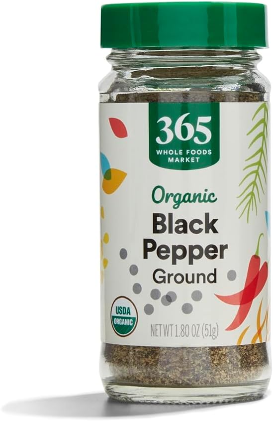 365 by Whole Foods Market, Organic Black Pepper Ground, 1.8 Ounce