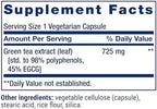 Life Extension Lightly Caffeinated Mega Green Tea Extract, Camellia sinensis Extract with Concentrated EGCG polyphenol Content, Gluten-Free, Non-GMO, Vegetarian, 100 Capsules