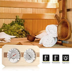 Dyna-Living Sauna Thermometer 2 in 1 Wooden Fahrenheit Thermometer Hygrometer for Sauna Indoor Hygrothermograph for Family Hotel Sauna Room