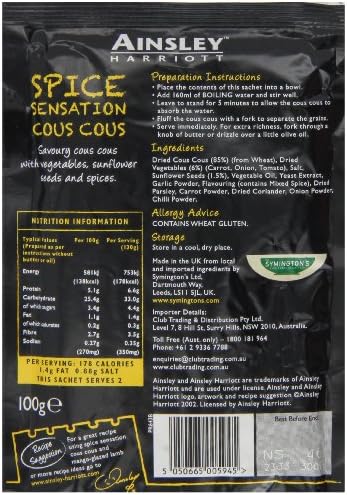 Ainsley Harriott Spice Sensation Cous Cous 100g