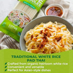 Lotus Foods Traditional Pad Thai Rice Noodles - Pad Thai Noodles, Asian Noodles, Gluten Free Noodles, Rice Noodles, Whole Grain, Non GMO, USDA Organic - 8 Oz (Pack of 3)