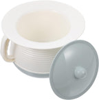 Mobestech Chamber Pot Portable Toilet Urine Pot with Lid Urinal Pee Buckets Potty Urinal Car Emergency Toilet Pot Spittoon Bottle with Handle for Camping Travel Home Bucket Toilet (Blue)