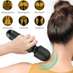 Rechargeable Mini Personal Massager with 10 Quiet Vibration Modes Cordless Handheld Massager for Neck Shoulder Back Body（Black）