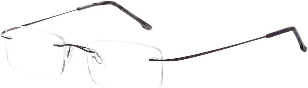 Titanium Frame Rimless Reading Glasses in 24 Strengths and 5 Colors