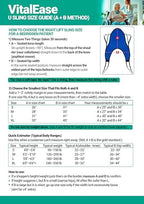U-Shaped Lift Sling with Head Support, Transfer Sling for Elderly and Disabled, Polyester Lift Pad for Lifting Patients, Medical Devices- Max Wight 600lb (Medium)