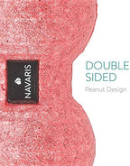 Navaris Double Massage Ball - Peanut Shaped Self-Massage Balls Trigger Point for Muscle Relaxation - Peanut Balls