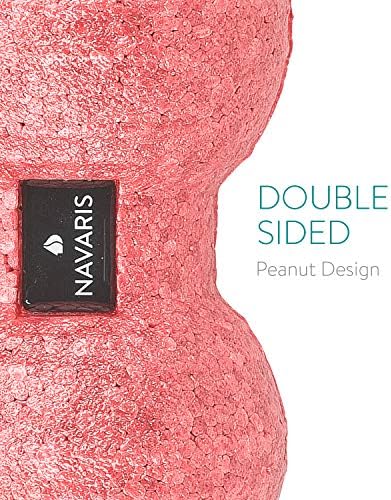 Navaris Double Massage Ball - Peanut Shaped Self-Massage Balls Trigger Point for Muscle Relaxation - Peanut Balls