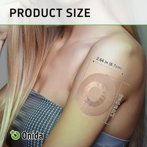 Onida Dexcom G7 Adhesive Patches 20PCS,Waterproof Over Patches for G7 & Stelo Flexible CGM Tape,Pre-Cut Adhesive Medical Tape, Continuous Glucose Monitor Sensor Cover