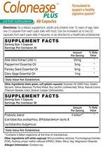 HealthAid ColonEase Plus – Herbal Digestive Support with Probiotics | Aloe Vera, Peppermint Oil, Clary Sage Oil & Parsley Seed | 60 Vegetarian Capsules