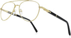 Classic Aviator Reading Glasses for Men Women Light Blocking Computer Readers Spring Hinge Metal Frame Acetate Legs